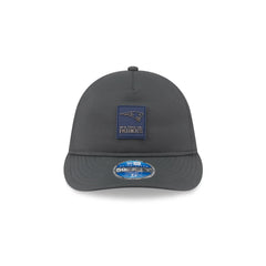 New England Patriots 2025 Sideline Cold Weather Steel Clouds Retro Crown 59FIFTY A-Frame Fitted Hat
