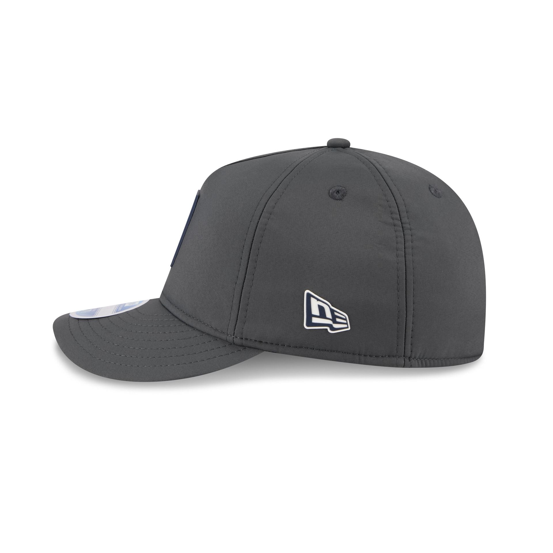 New England Patriots 2025 Sideline Cold Weather Steel Clouds Retro Crown 59FIFTY A-Frame Fitted Hat