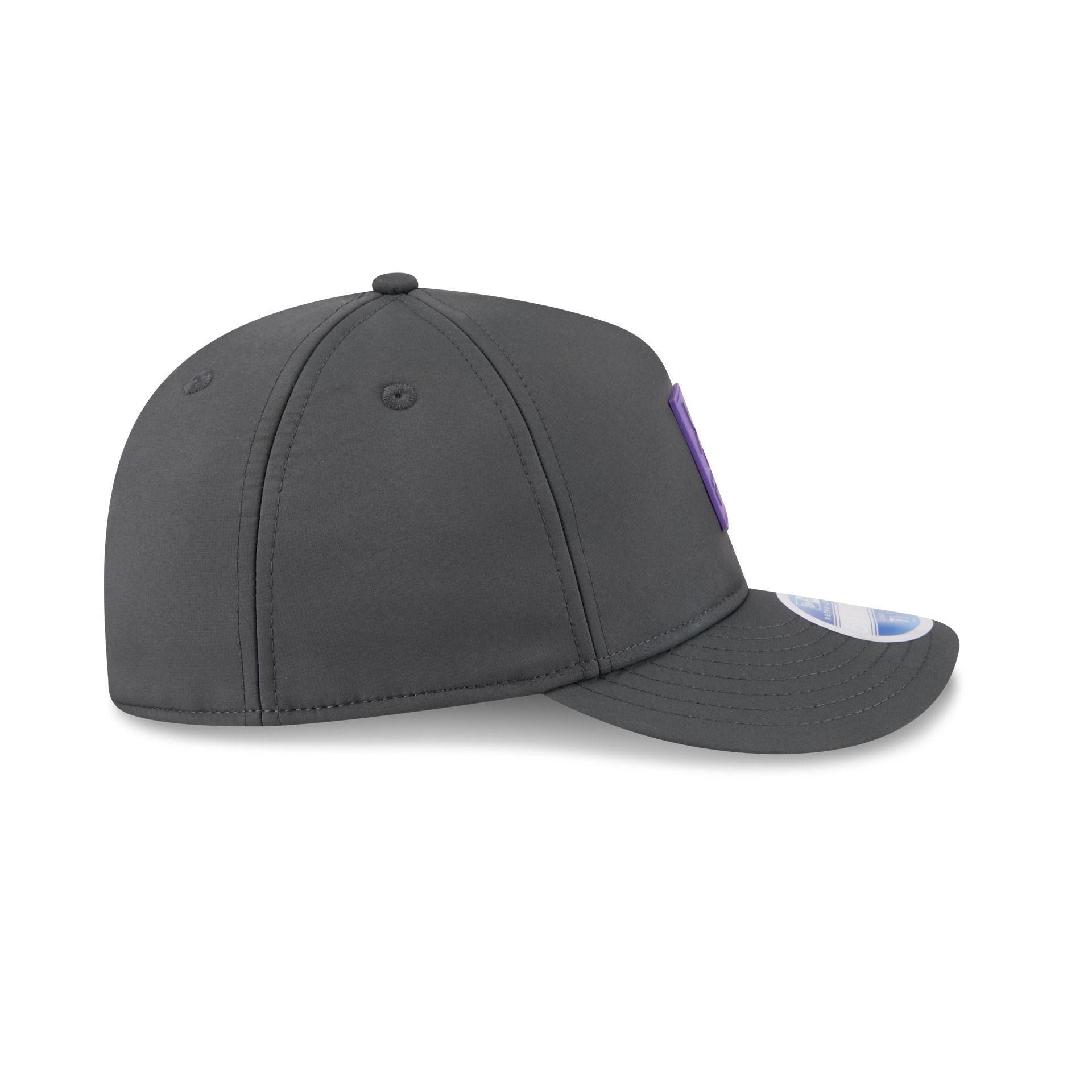 Minnesota Vikings 2025 Sideline Cold Weather Steel Clouds Retro Crown 59FIFTY A-Frame Fitted Hat