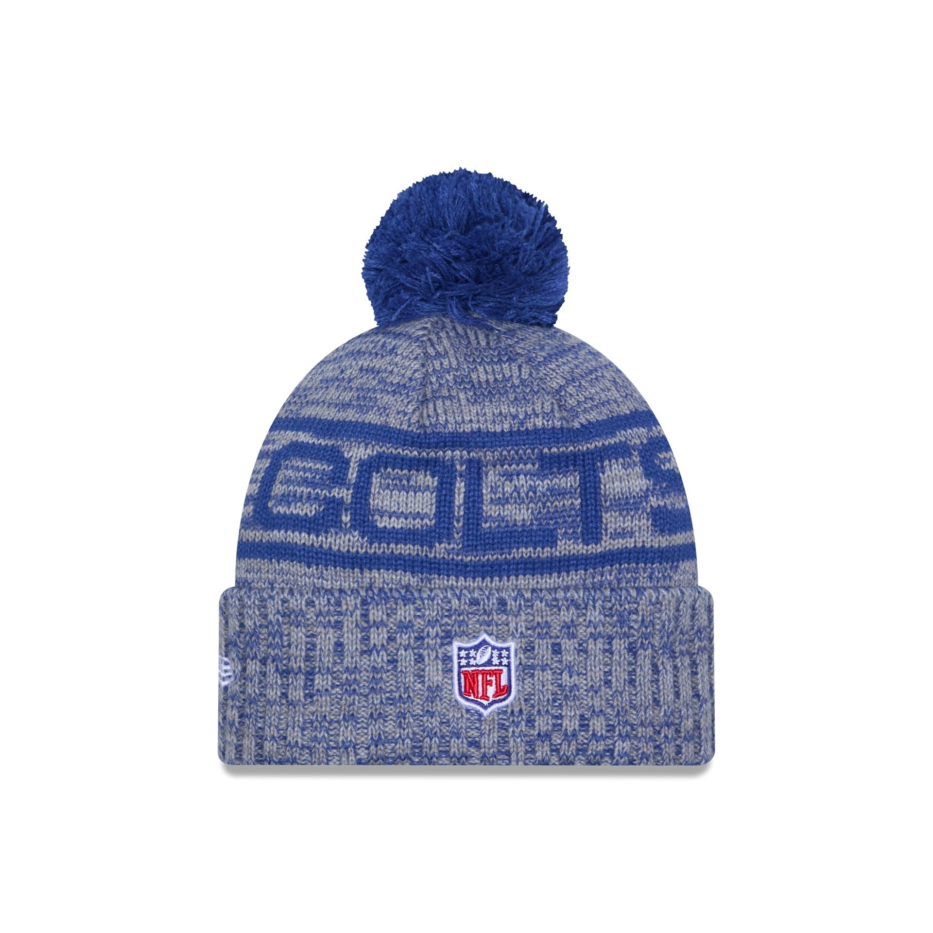 Indianapolis Colts 2025 Sideline Cold Weather Pom Knit Hat