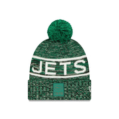 New York Jets 2025 Sideline Cold Weather Pom Knit Hat