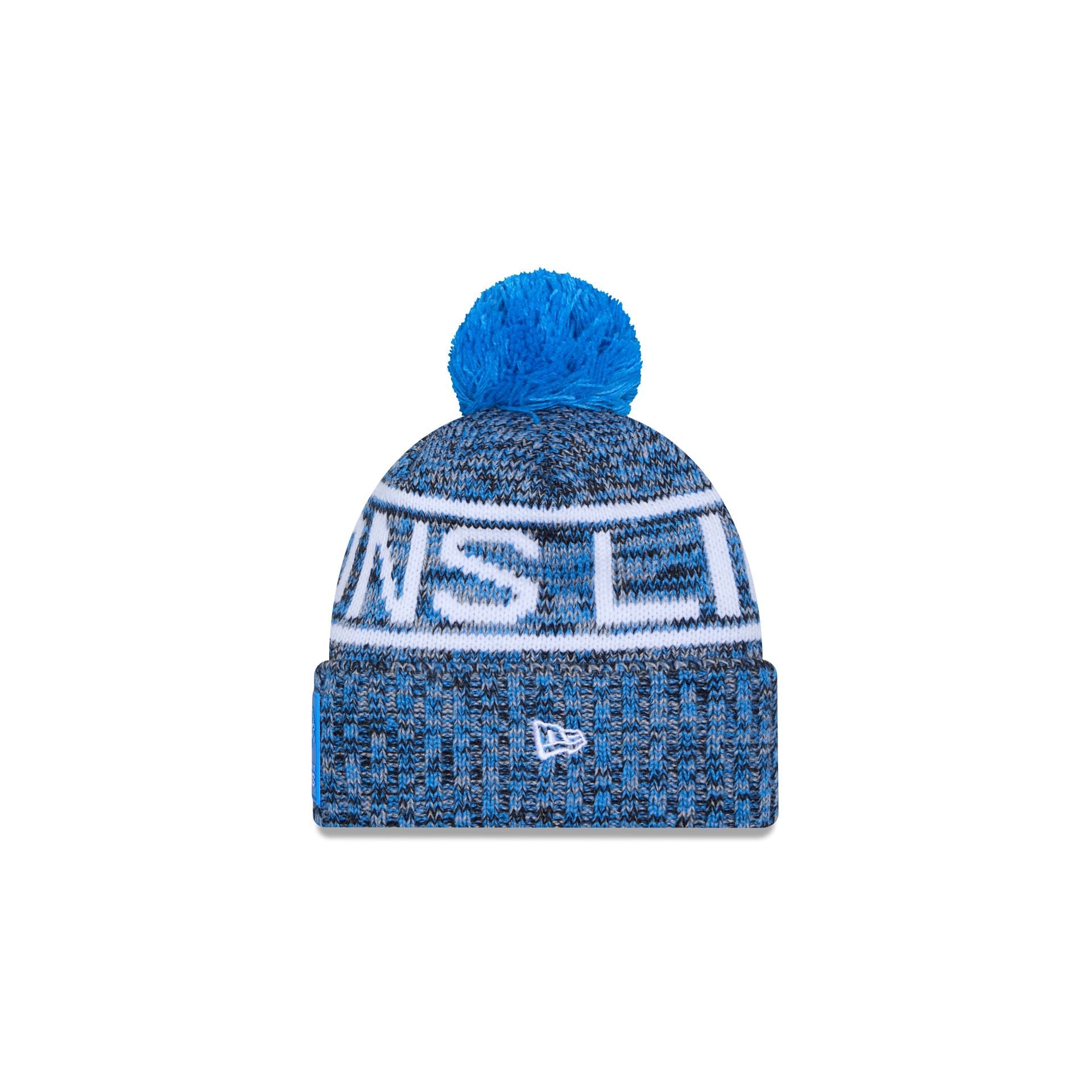 Detroit Lions 2025 Sideline Cold Weather Kids Pom Knit Hat