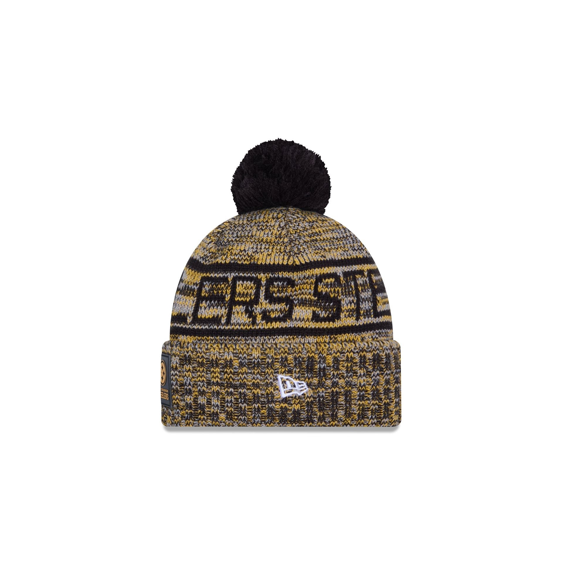 Pittsburgh Steelers 2025 Sideline Cold Weather Kids Pom Knit Hat