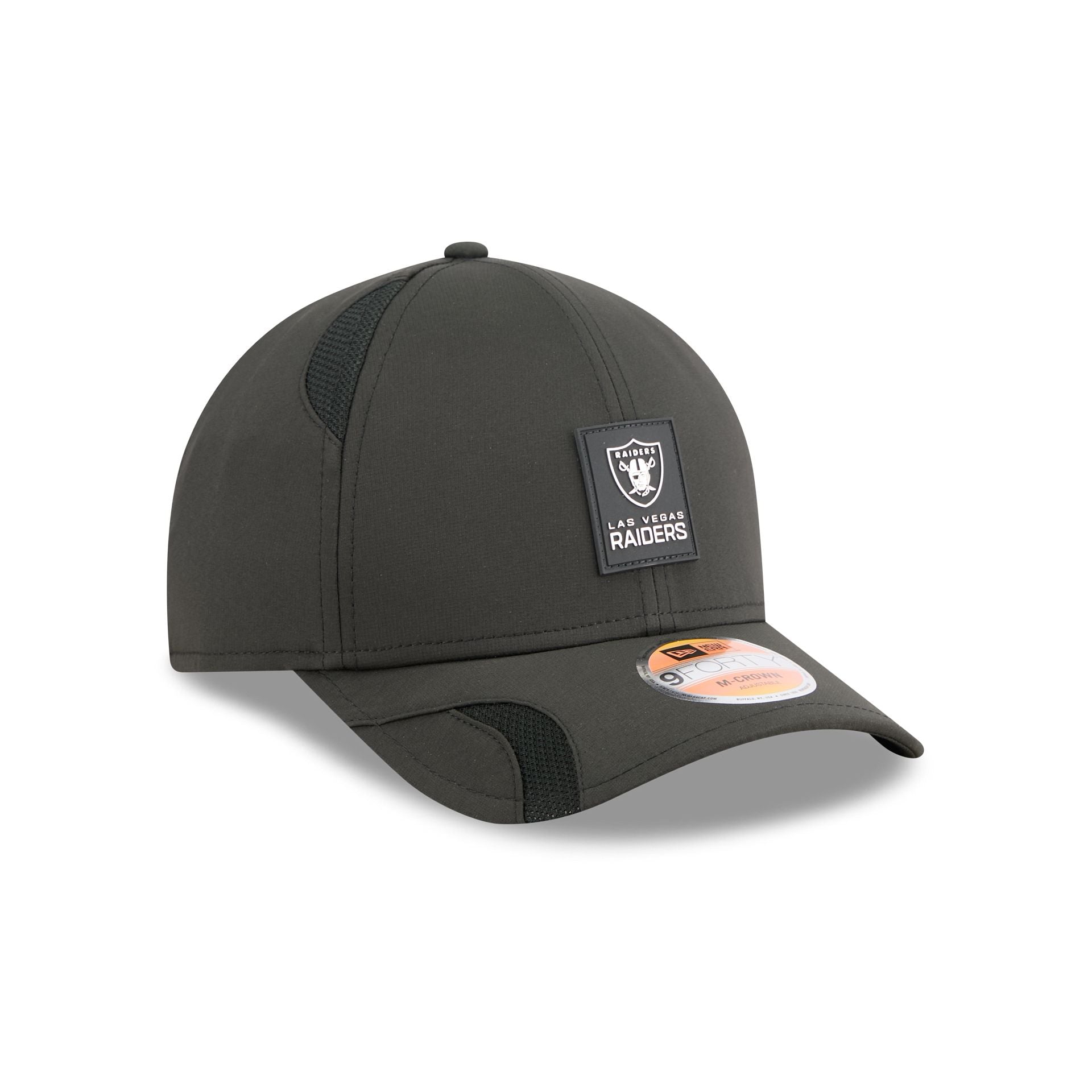 Las Vegas Raiders 2025 Sideline Hot Weather 9FORTY M-Crown Snapback Hat