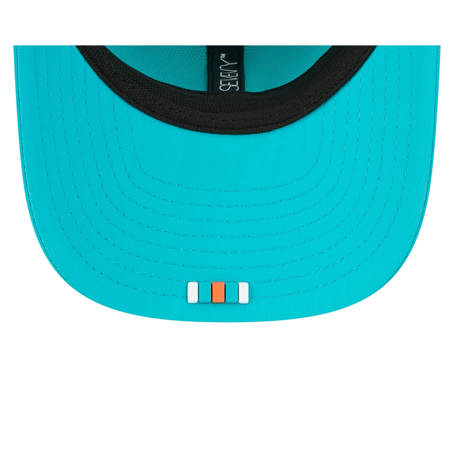Miami Dolphins 2025 Sideline Hot Weather 9SEVENTY Trucker Hat