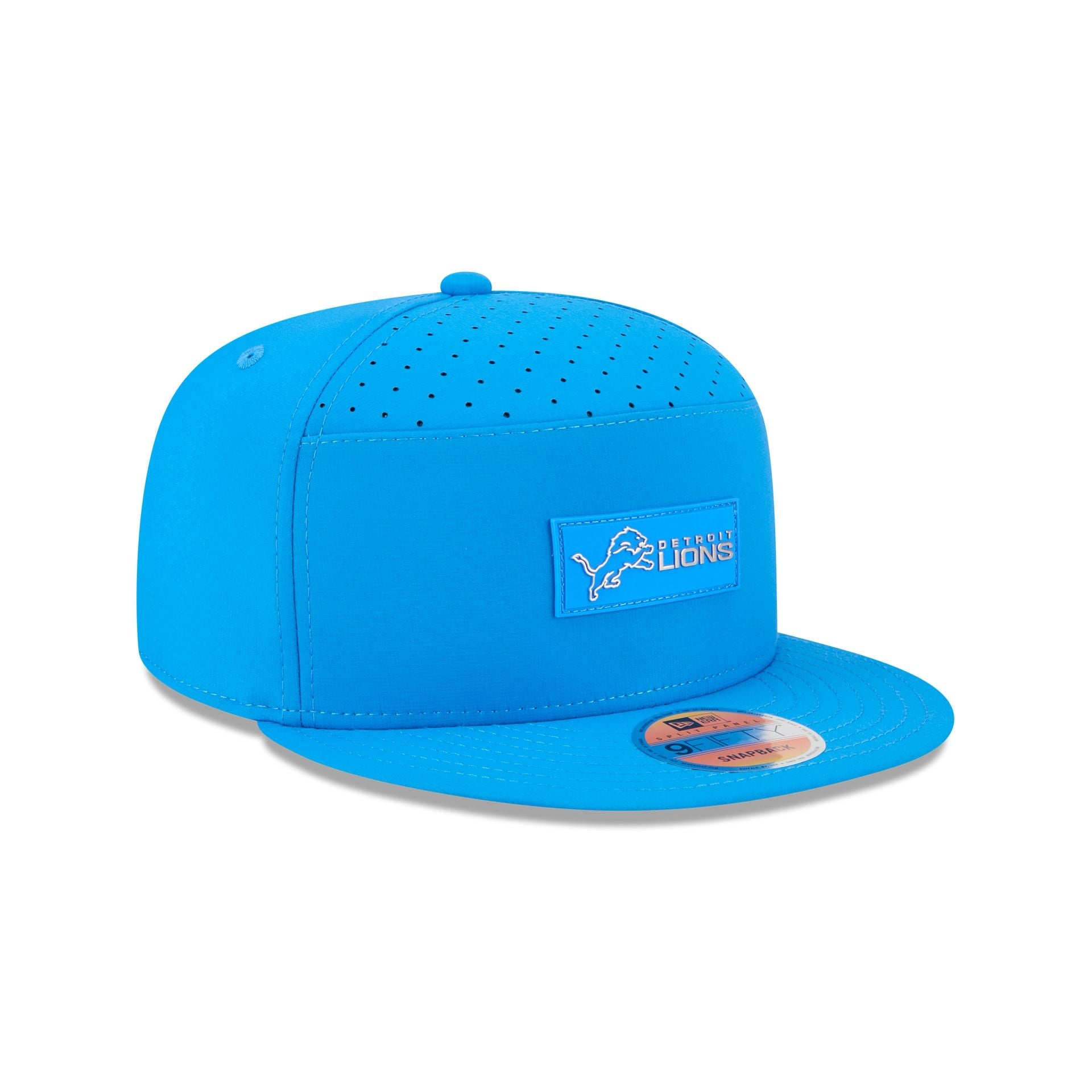 Detroit Lions 2025 Sideline Hot Weather Split Panel 9FIFTY Snapback Hat