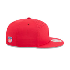 Kansas City Chiefs 2025 Sideline Hot Weather Split Panel 9FIFTY Snapback Hat