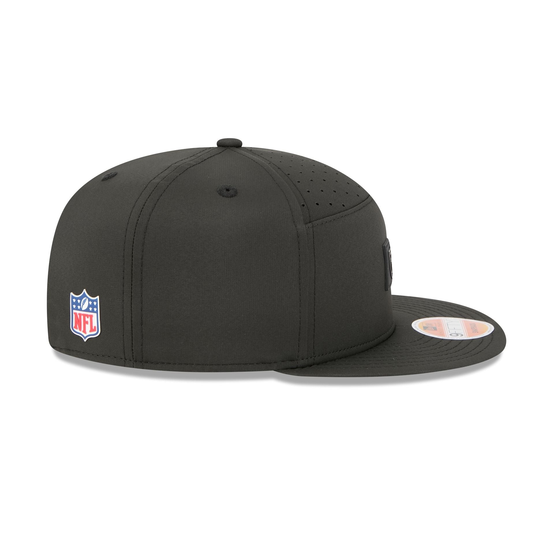Las Vegas Raiders 2025 Sideline Hot Weather Split Panel 9FIFTY Snapback Hat