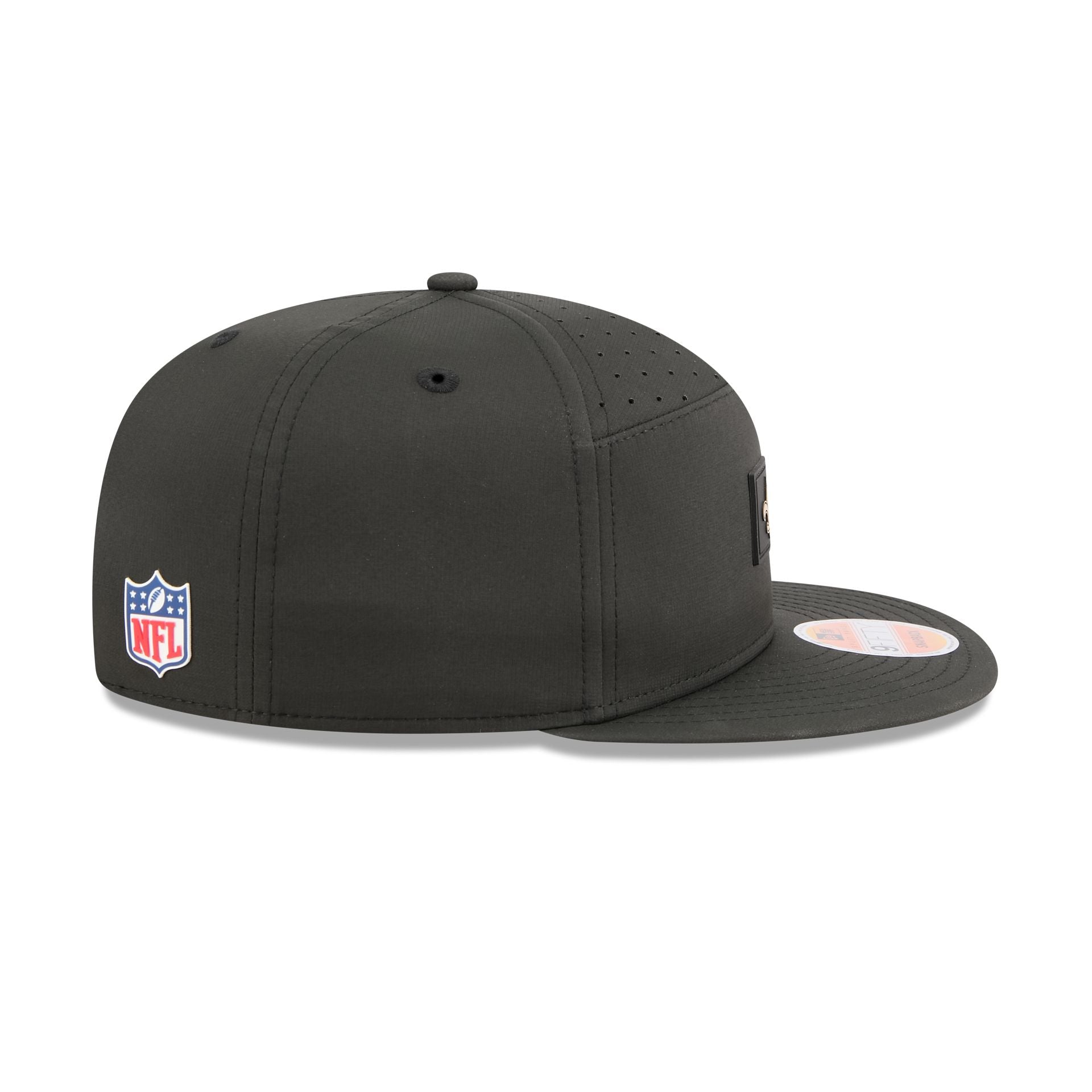 New Orleans Saints 2025 Sideline Hot Weather Split Panel 9FIFTY Snapback Hat