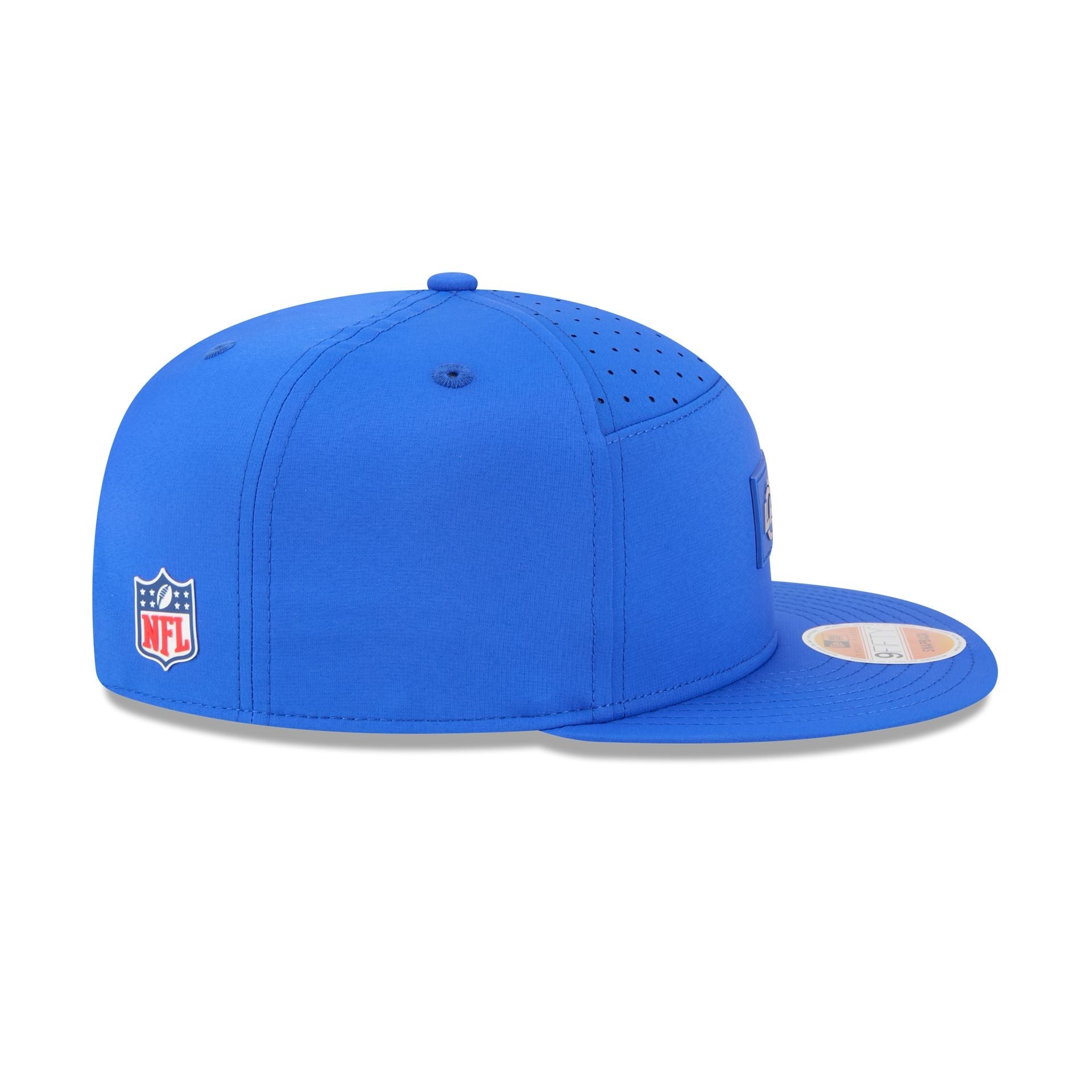 Los Angeles Rams 2025 Sideline Hot Weather Split Panel 9FIFTY Snapback Hat