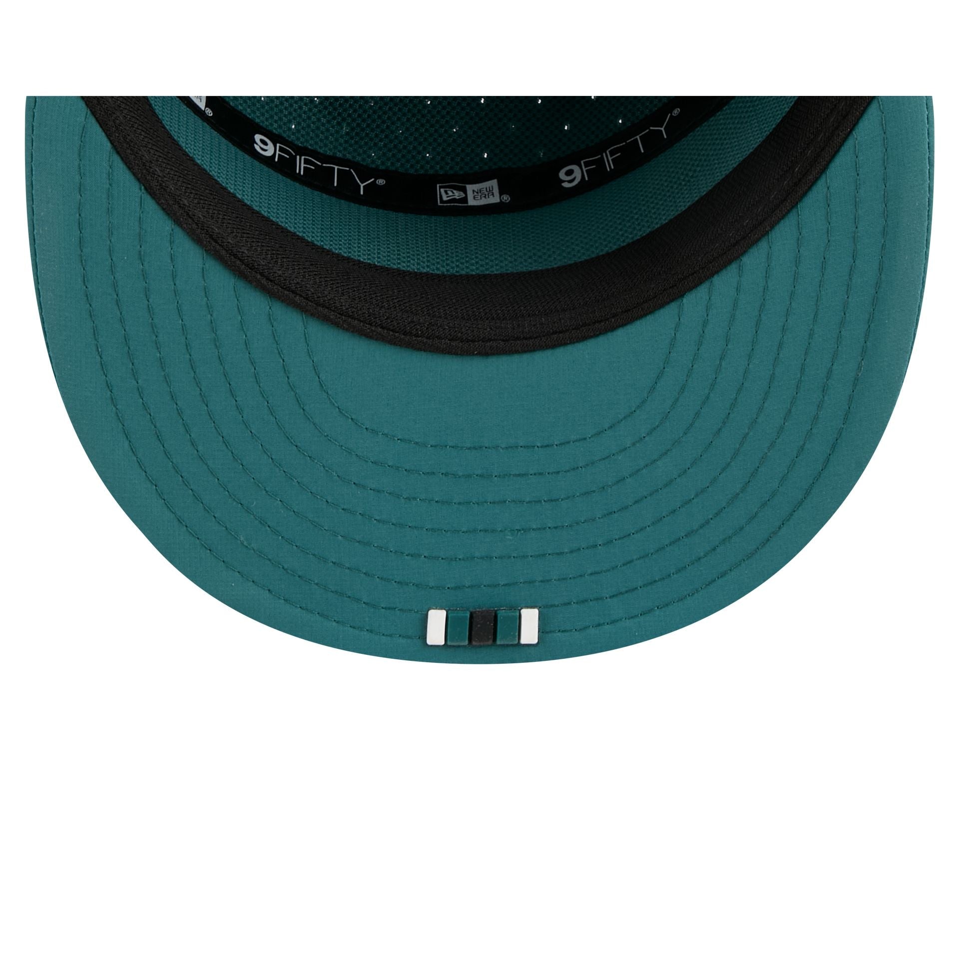 Philadelphia Eagles 2025 Sideline Hot Weather Split Panel 9FIFTY Snapback Hat