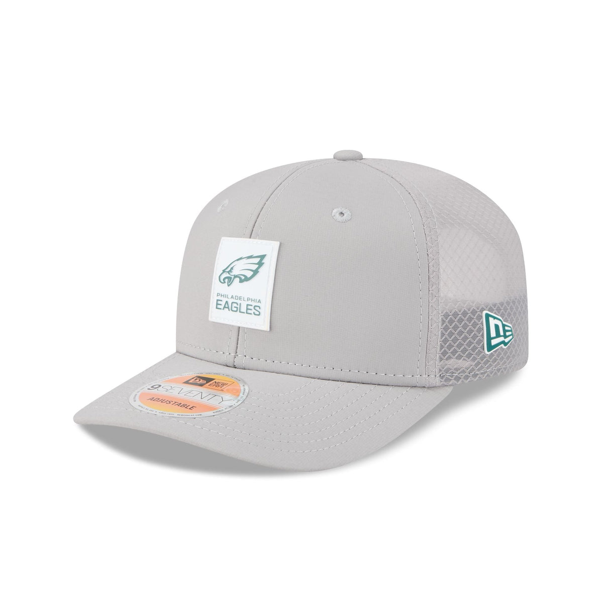 Philadelphia Eagles 2025 Sideline Hot Weather Gray 9SEVENTY Trucker Hat