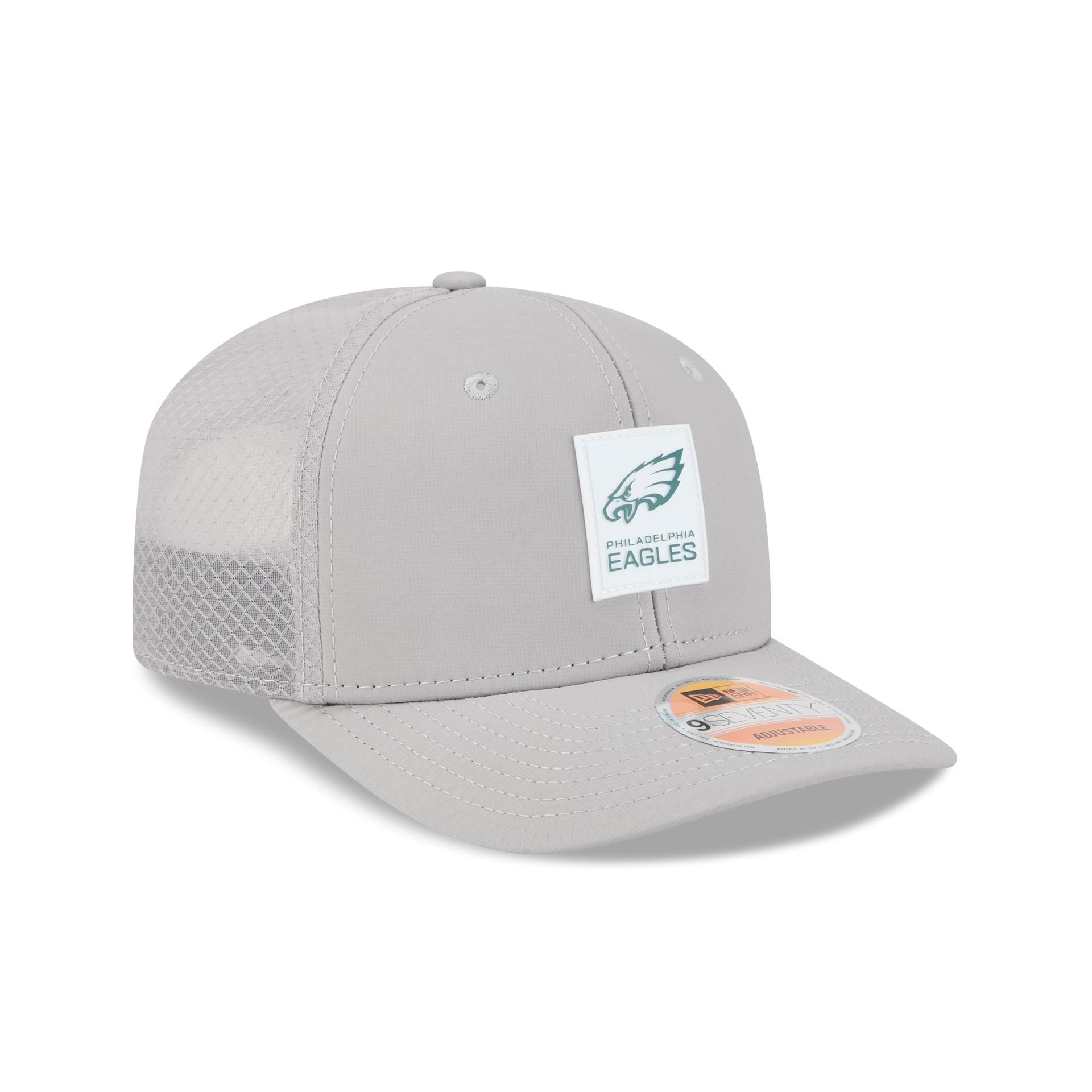 Philadelphia Eagles 2025 Sideline Hot Weather Gray 9SEVENTY Trucker Hat
