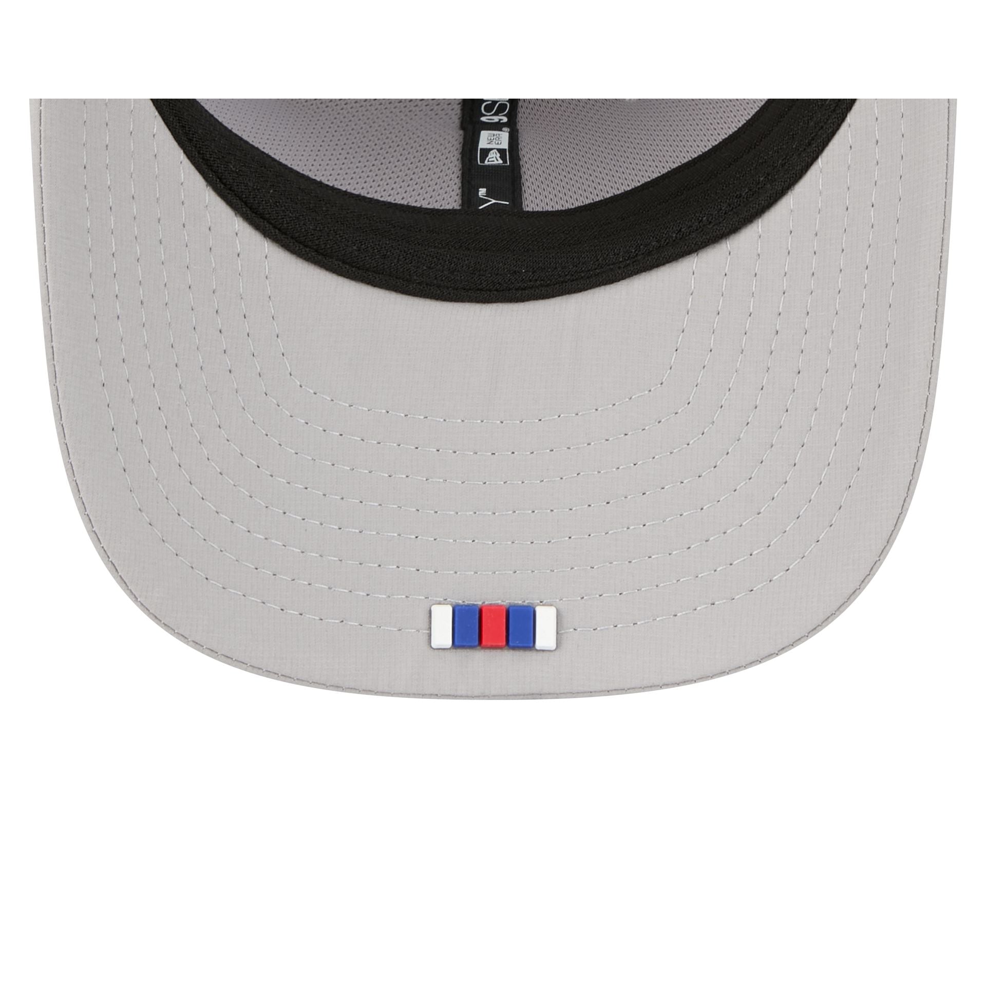 New York Giants 2025 Sideline Hot Weather Gray 9SEVENTY Trucker Hat