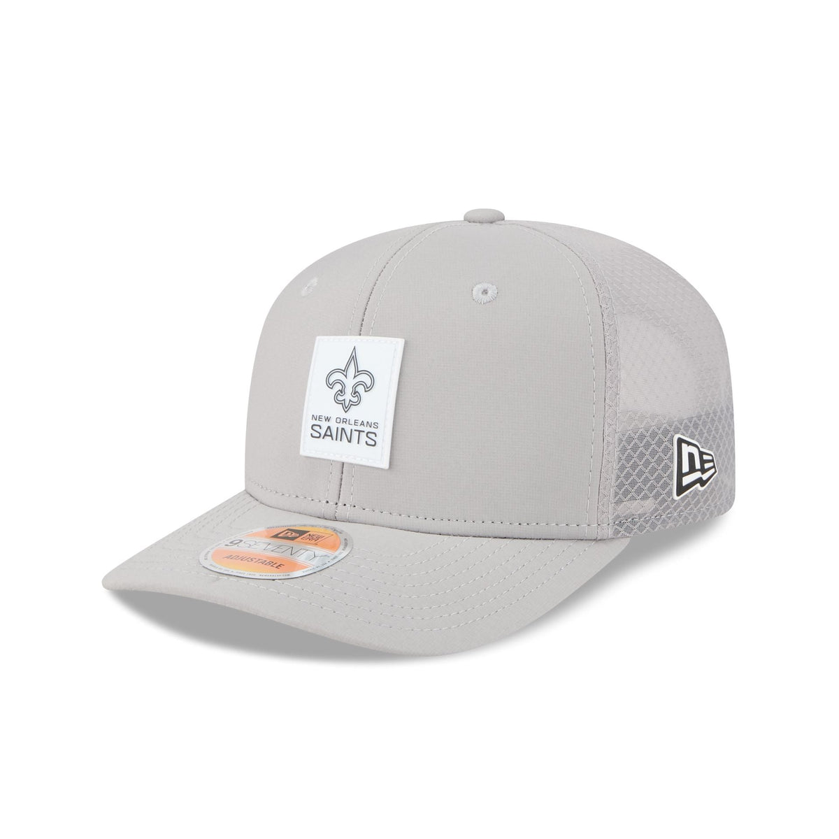 New Orleans Saints 2025 Sideline Hot Weather Gray 9SEVENTY Trucker Hat