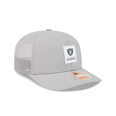 Las Vegas Raiders 2025 Sideline Hot Weather Gray 9SEVENTY Trucker Hat