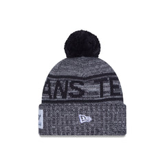 Houston Texans 2025 Sideline Cold Weather Gray Pom Knit Hat