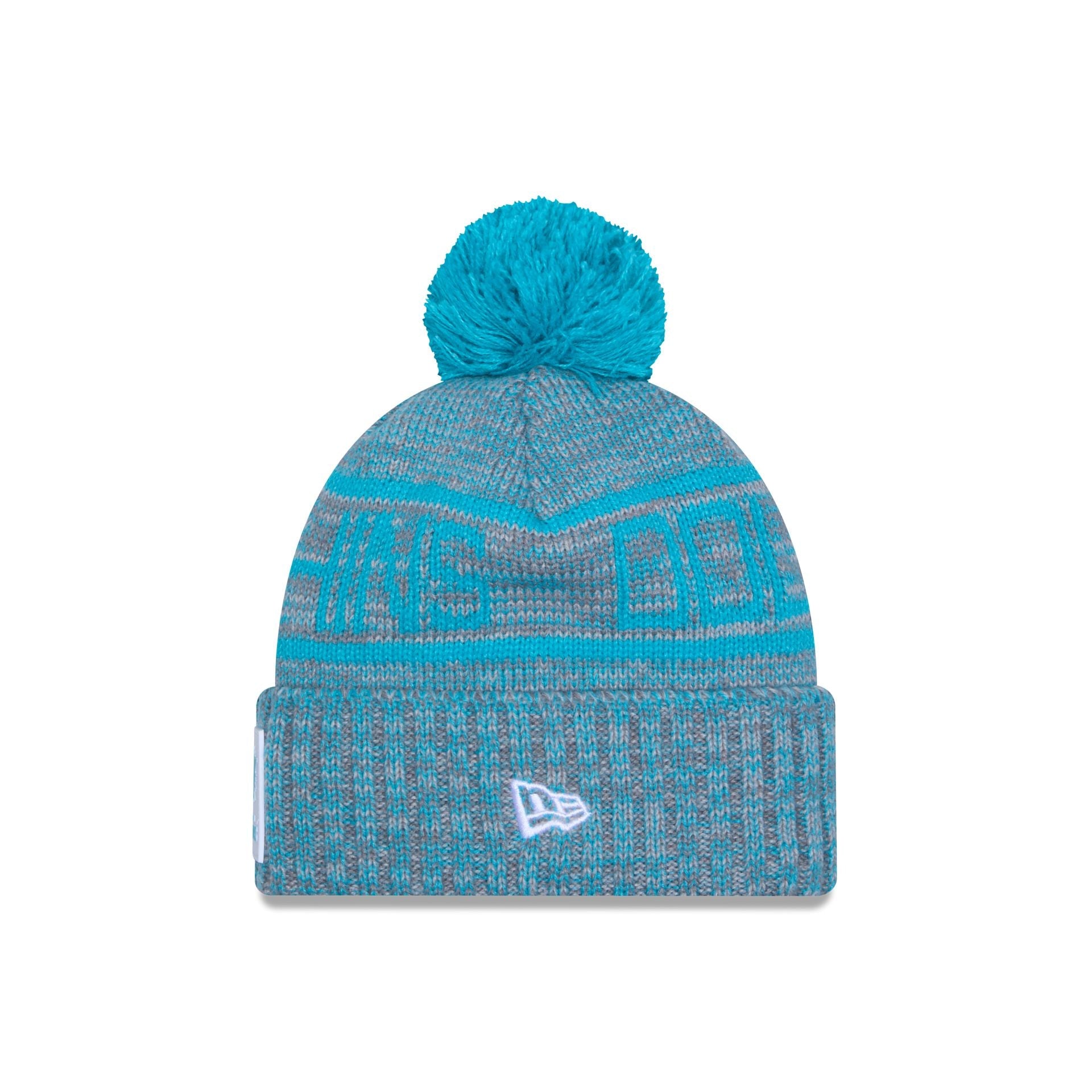 Miami Dolphins 2025 Sideline Cold Weather Gray Pom Knit Hat