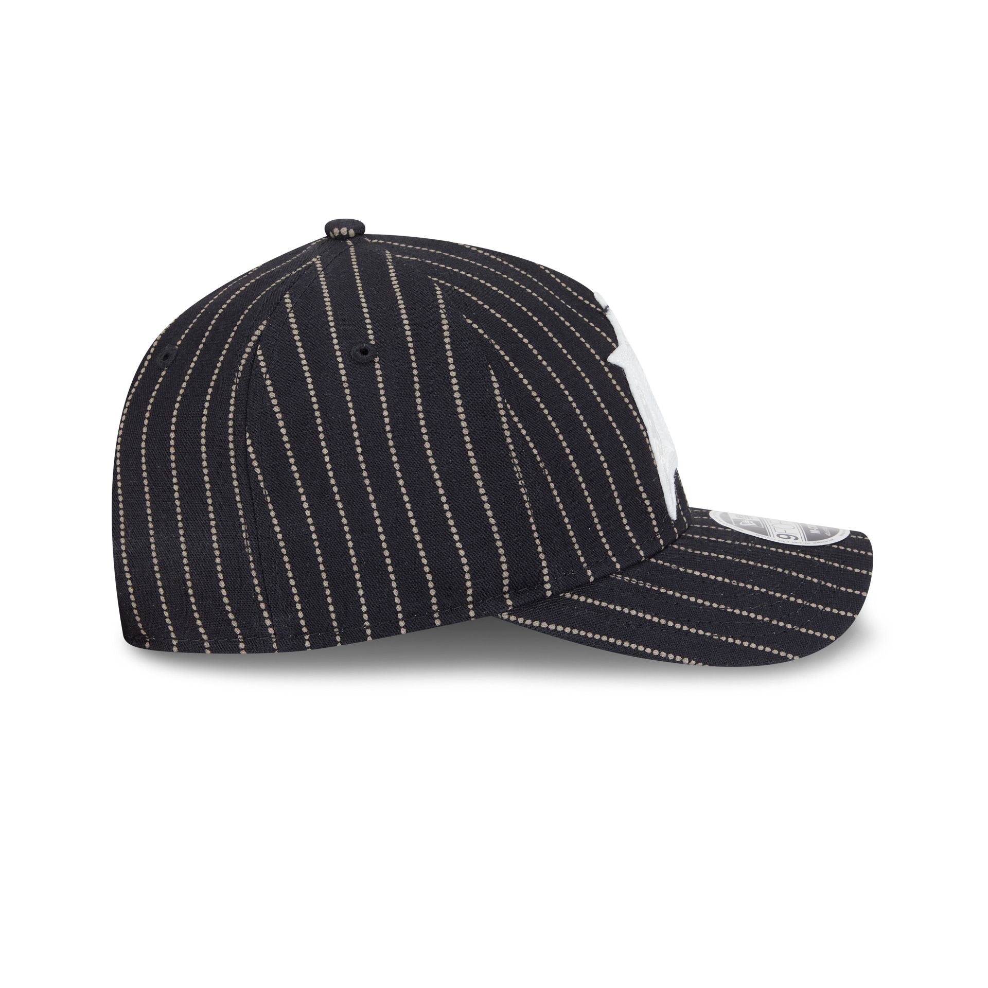 Miami Marlins Dotted Pinstripe 9FORTY M-Crown A-Frame Adjustable Hat