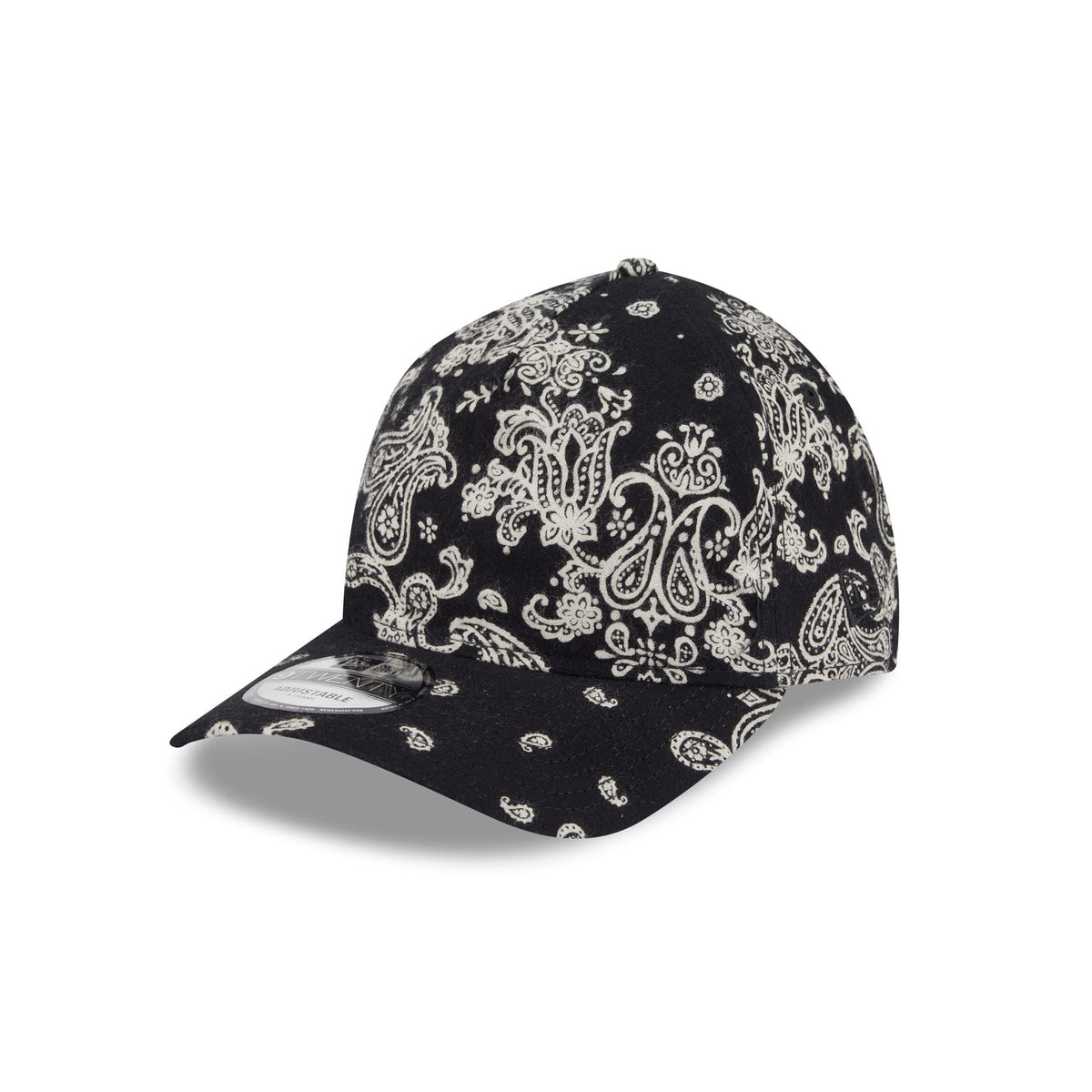 New Era Cap Black Paisley 9TWENTY A-Frame Strapback Hat