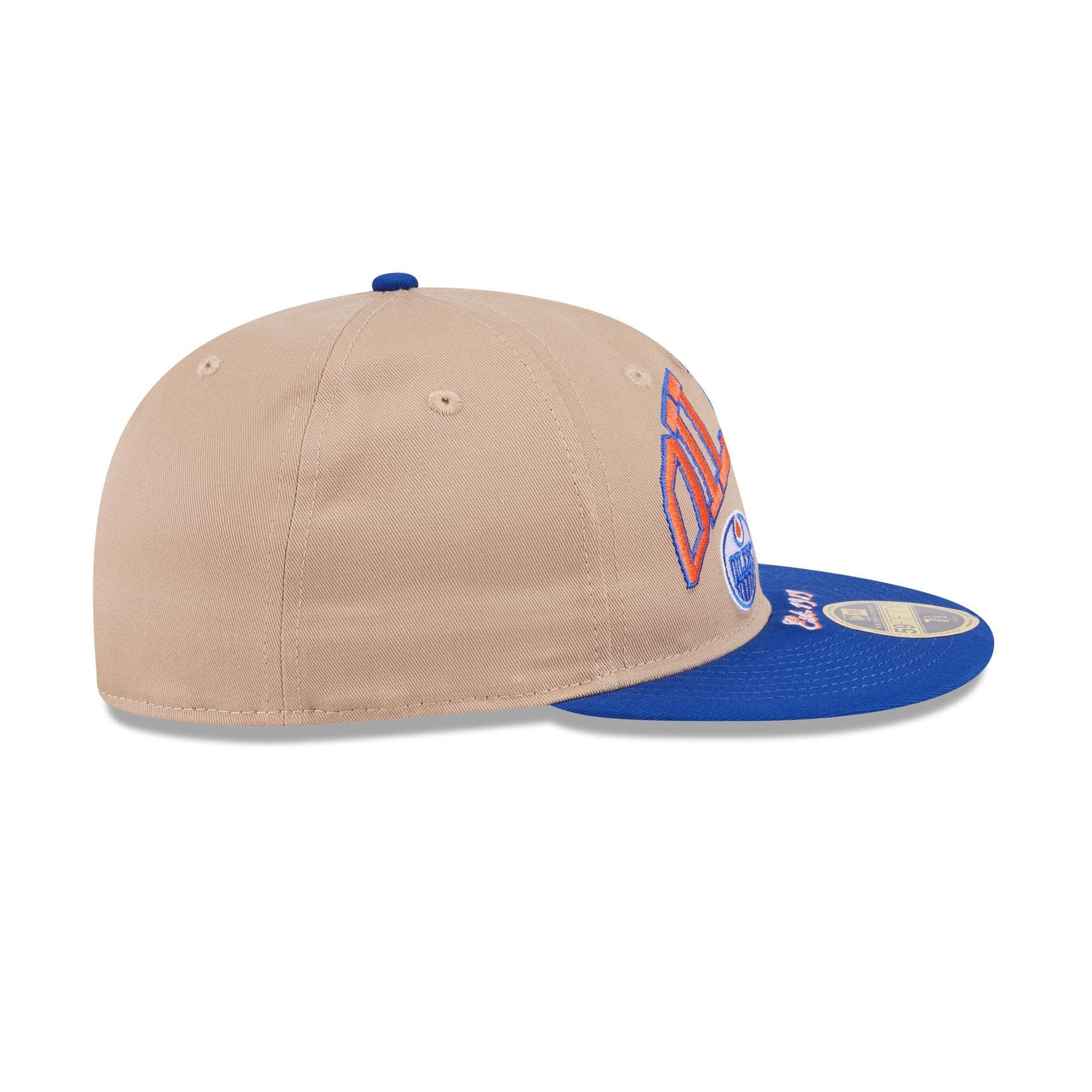 Edmonton Oilers Camel Retro Crown 59FIFTY Fitted Hat
