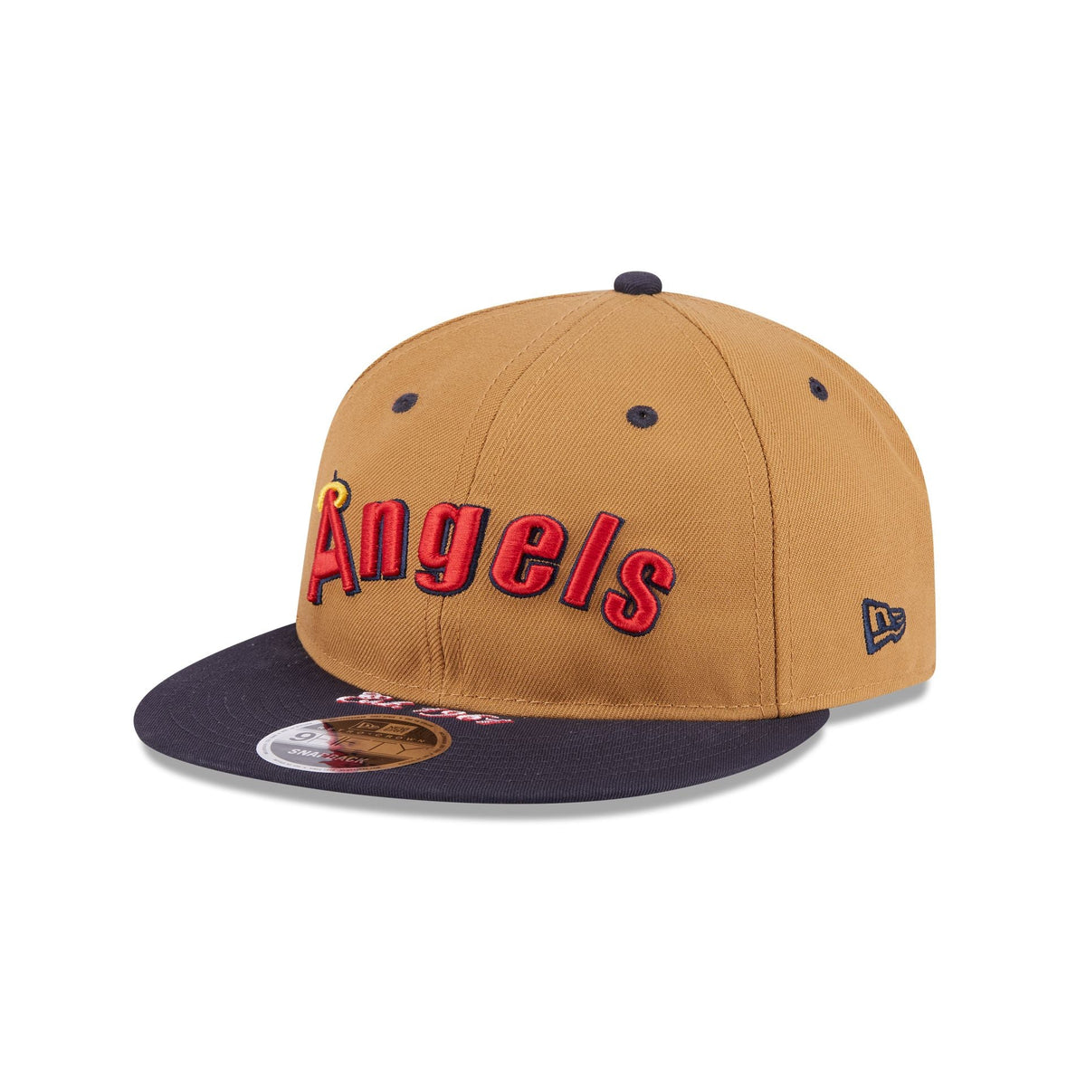 Los Angeles Angels Wheat Retro Crown 9FIFTY Snapback Hat