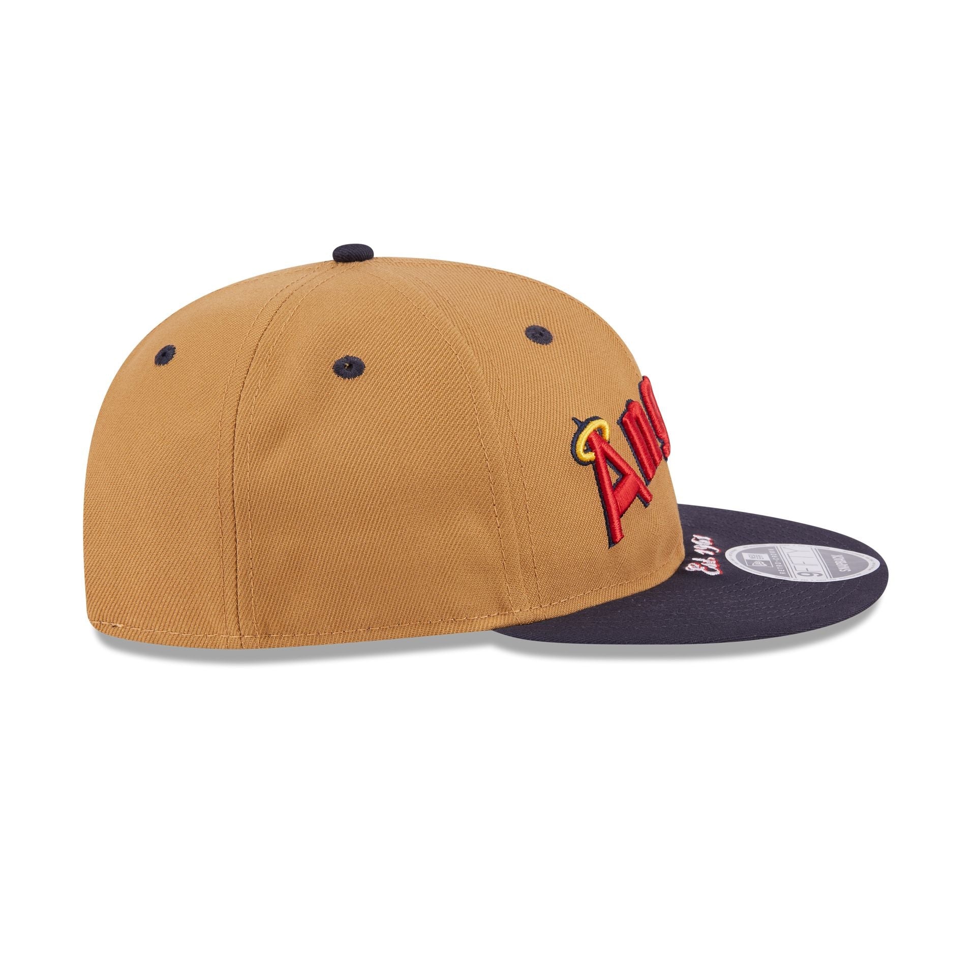 Los Angeles Angels Wheat Retro Crown 9FIFTY Snapback Hat