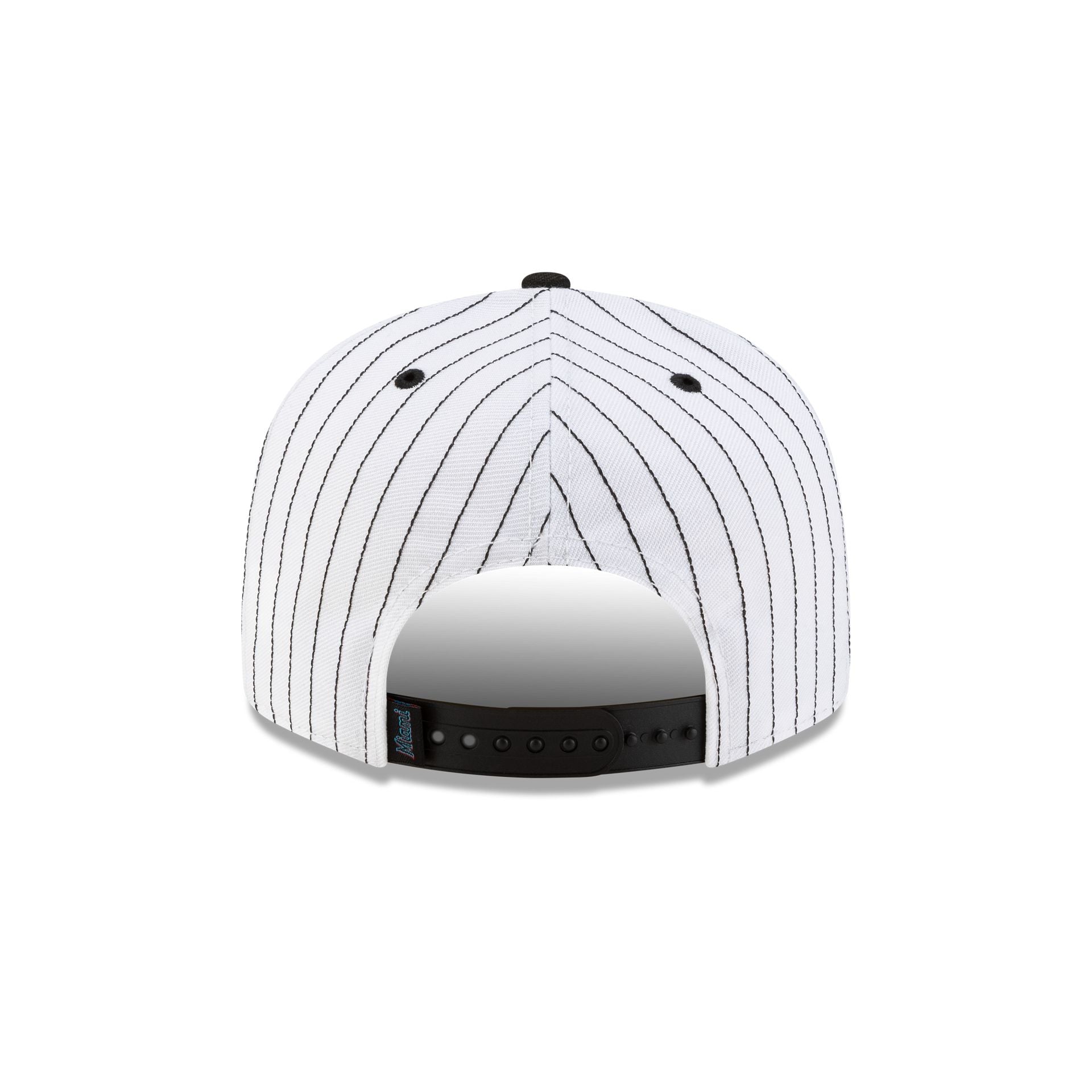 Miami Marlins Deceptor Pinstripe 9FIFTY Snapback Hat