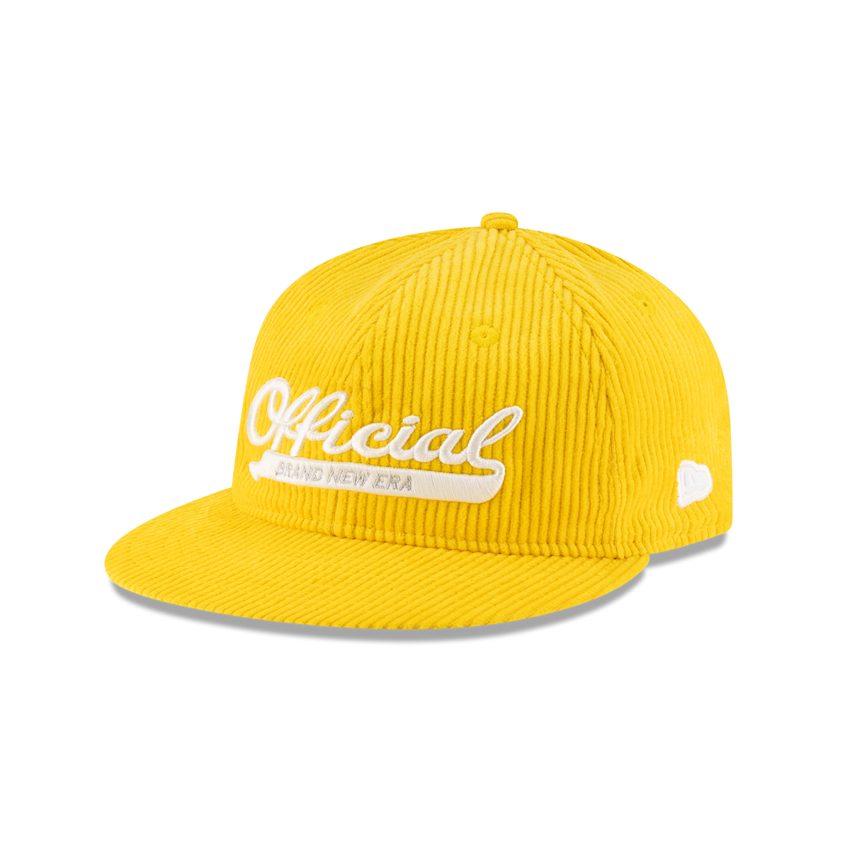 New Era Branded Official Corduroy Gold Retro Crown 9FIFTY Snapback Hat