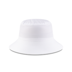 New Era Branded White Golf Stretch Bucket Hat