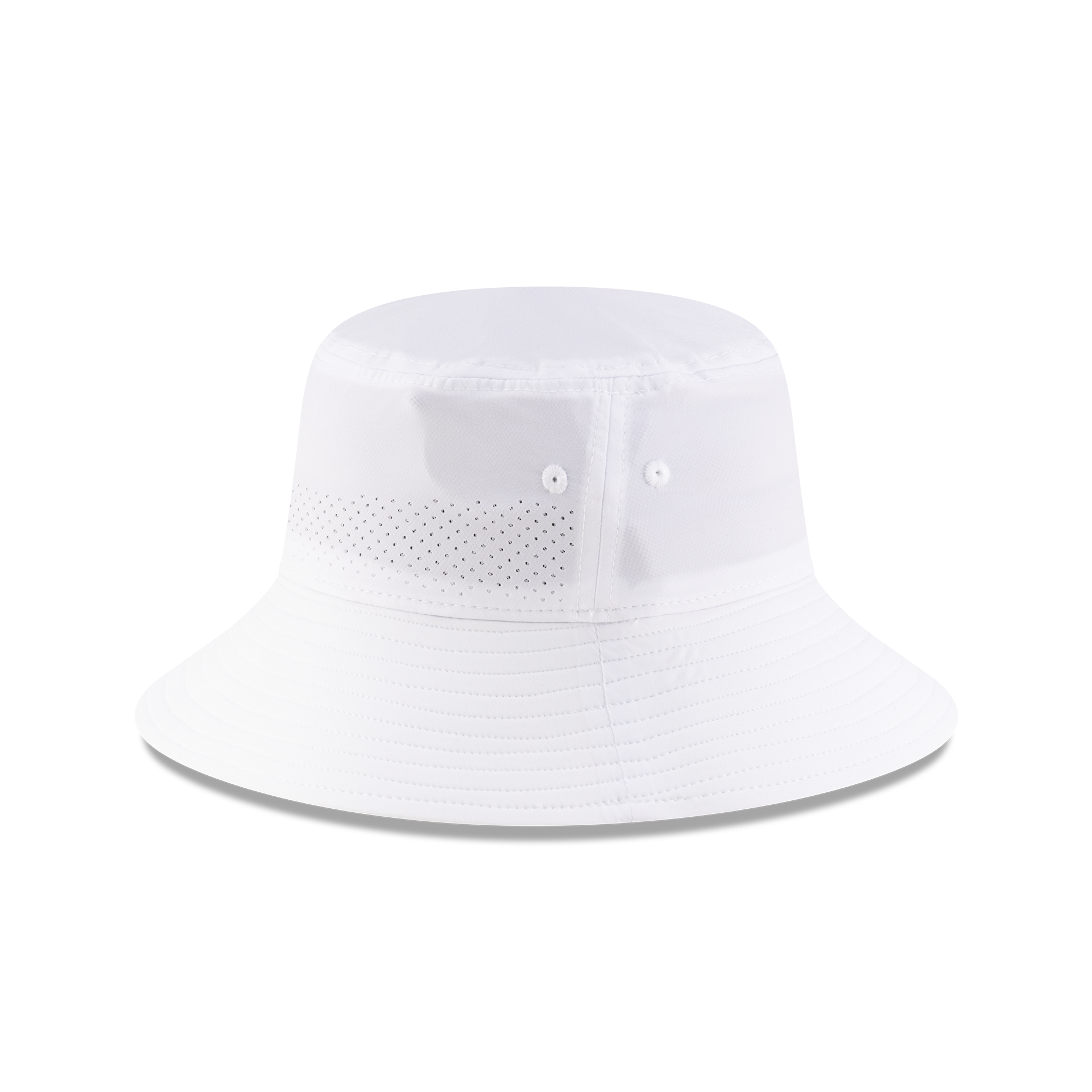 New Era Branded White Golf Stretch Bucket Hat