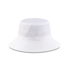 New Era Branded White Golf Stretch Bucket Hat