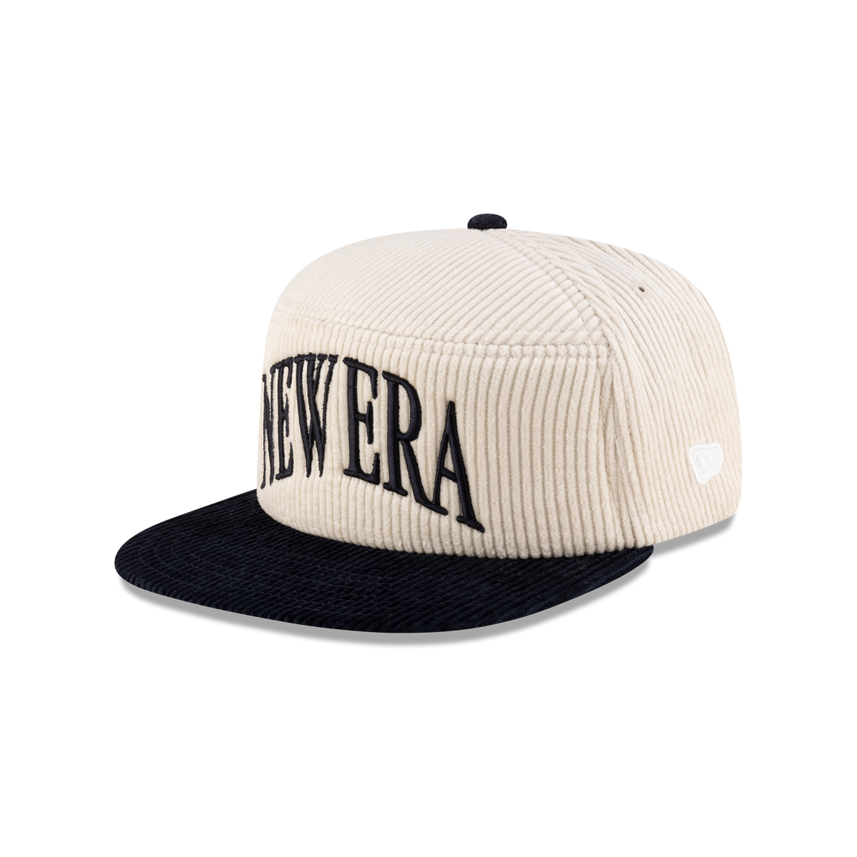 New Era Branded Paragon Corduroy Chrome White Split Panel 9FIFTY Snapback Hat