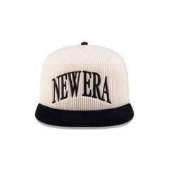 New Era Branded Paragon Corduroy Chrome White Split Panel 9FIFTY Snapback Hat