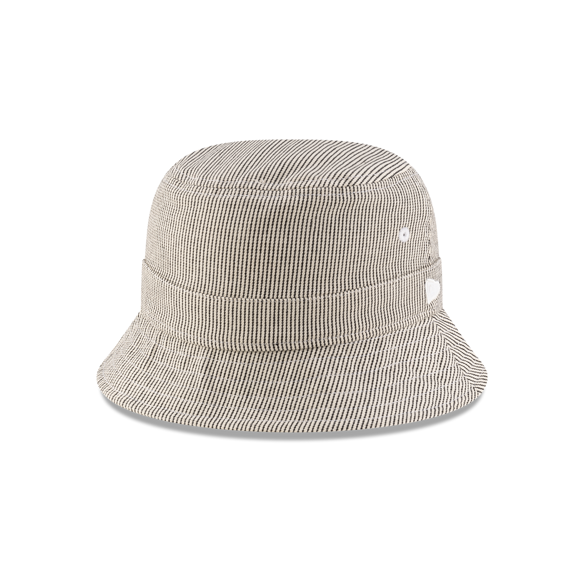 New Era Branded Railroad Stripe Bucket Hat