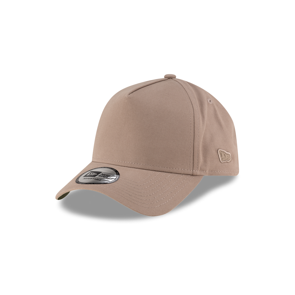 New Era Branded High Twist Taupe Gray 9FORTY A-Frame Adjustable Hat