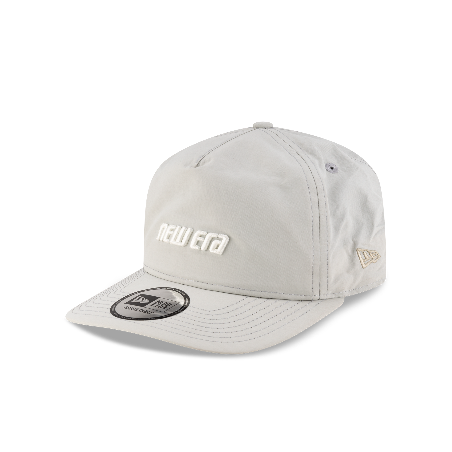New Era Branded Raised Flag Mirage Gray Golfer Hat