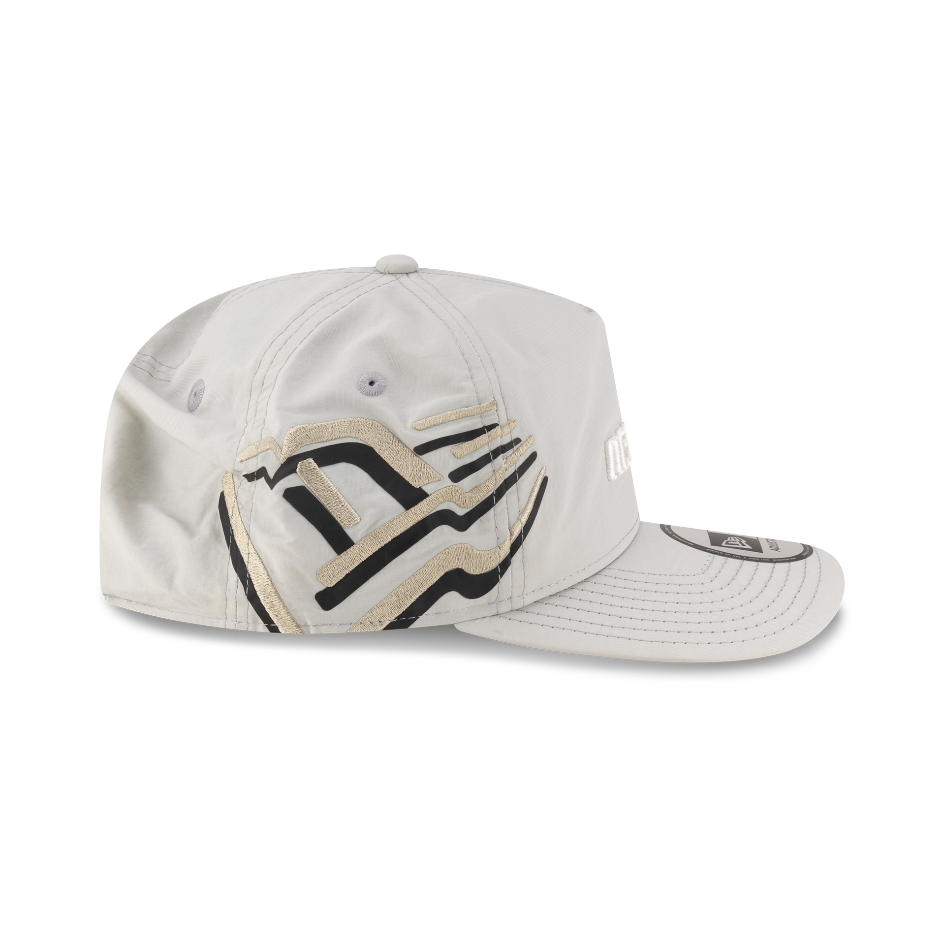 New Era Branded Raised Flag Mirage Gray Golfer Hat
