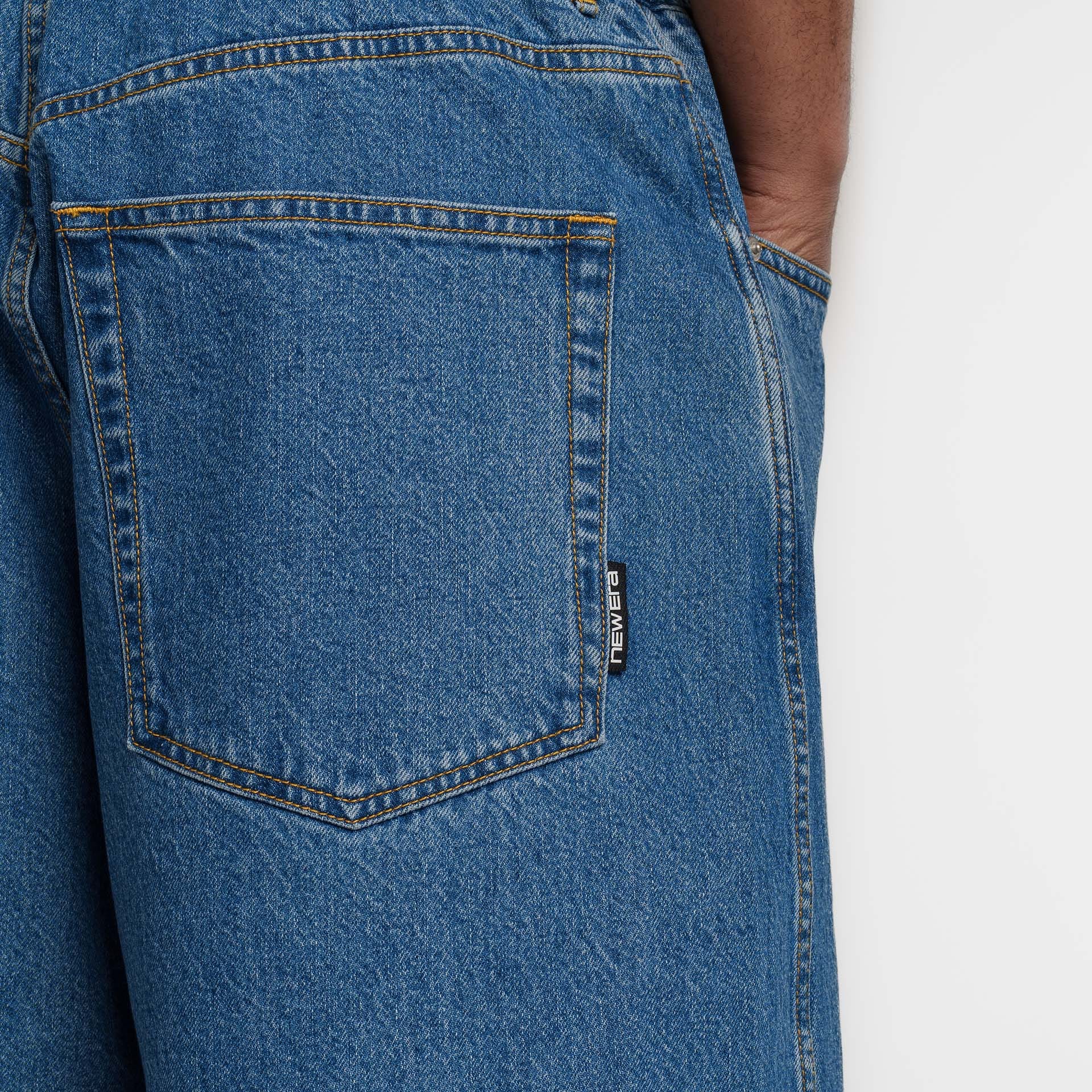 New Era Branded Warehouse Navy Jean Shorts