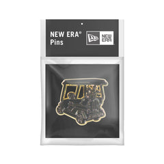 New Era Cap Black Gold Golf Cart Pin