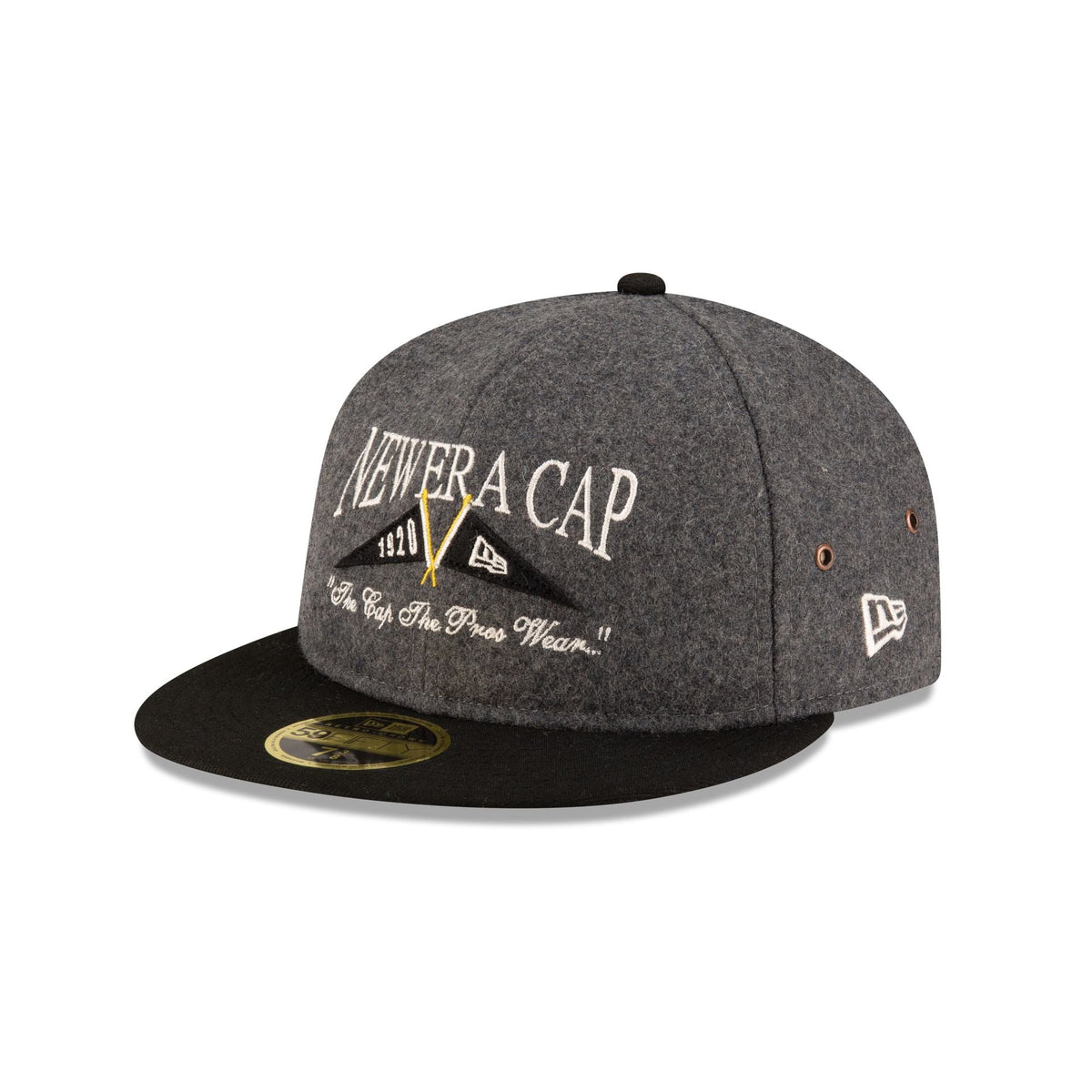 New Era Cap Heather Gray Retro Crown 59FIFTY Fitted Hat