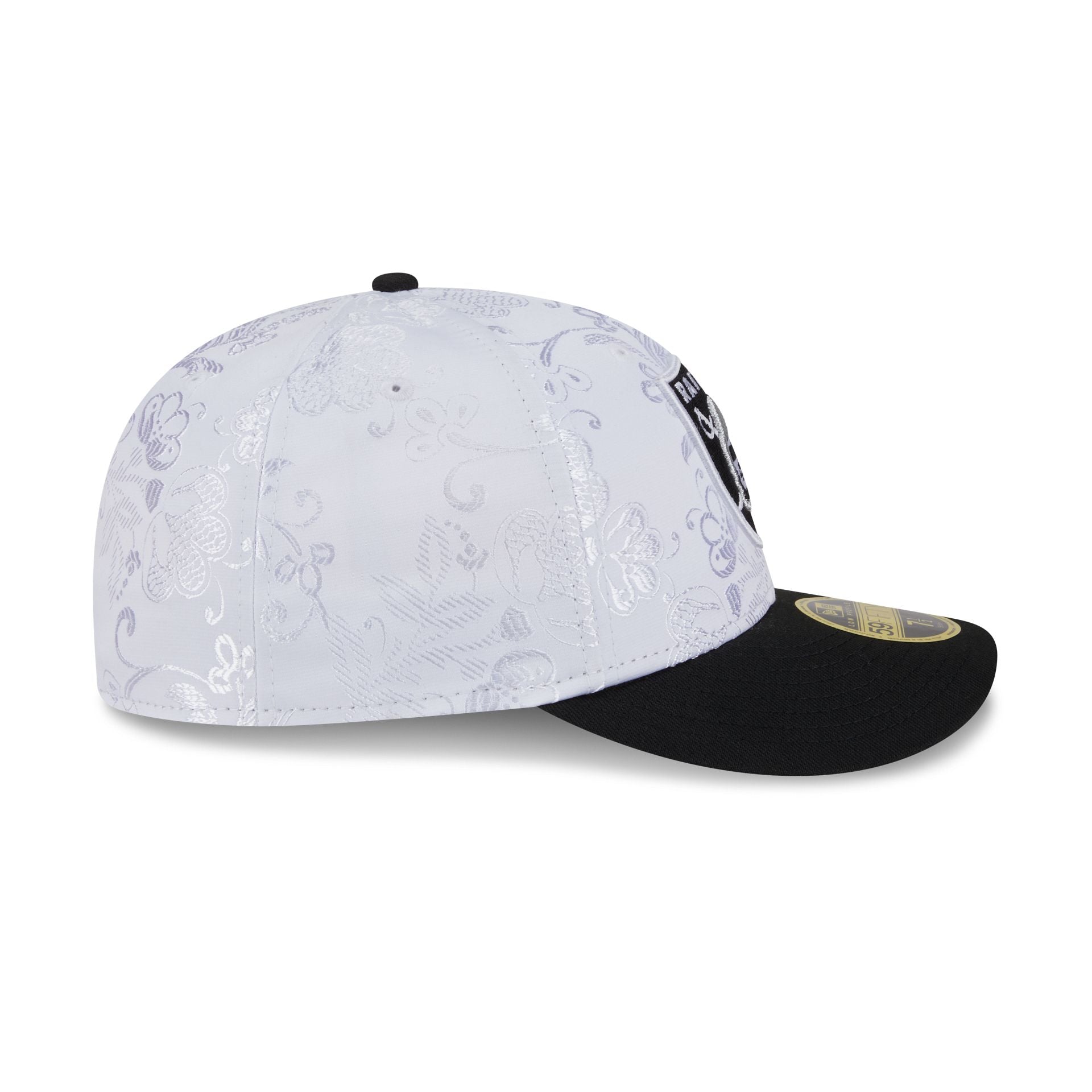 Las Vegas Raiders Floral Shine Low Profile 59FIFTY Fitted Hat