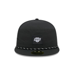 Los Angeles Kings Black Poly Rope Split Panel 59FIFTY Fitted Hat