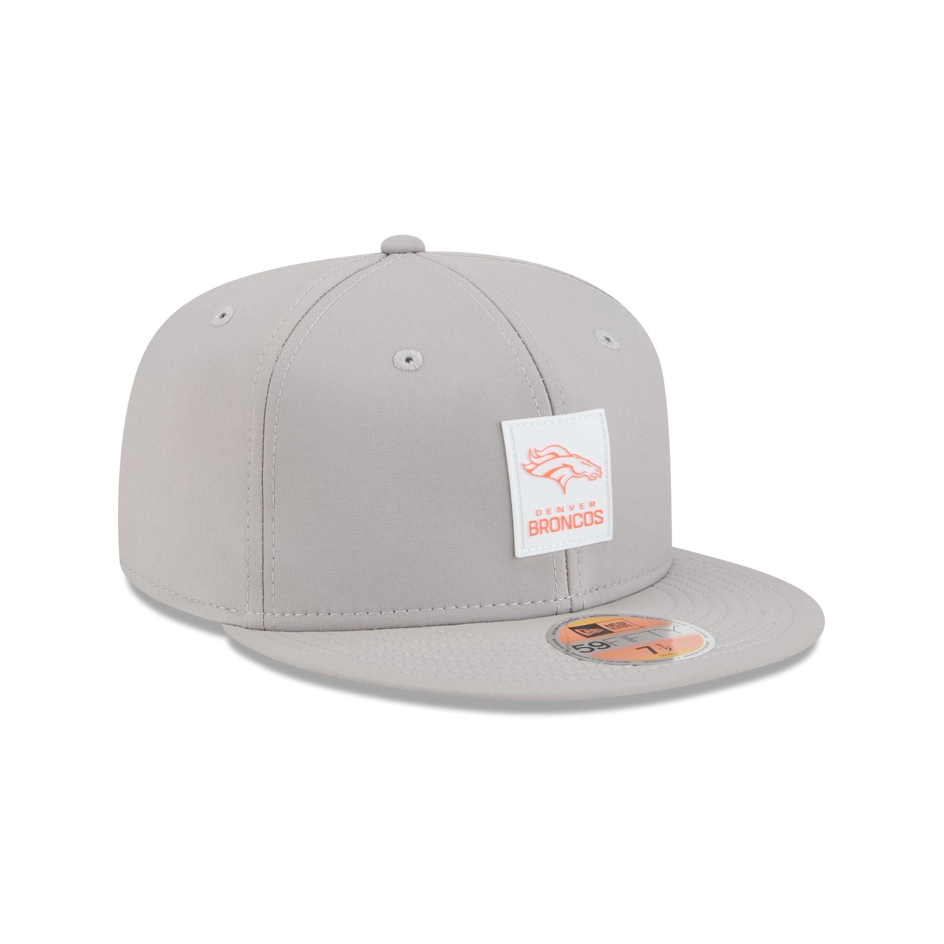 Denver Broncos 2025 Sideline Hot Weather Gray 59FIFTY Fitted Hat