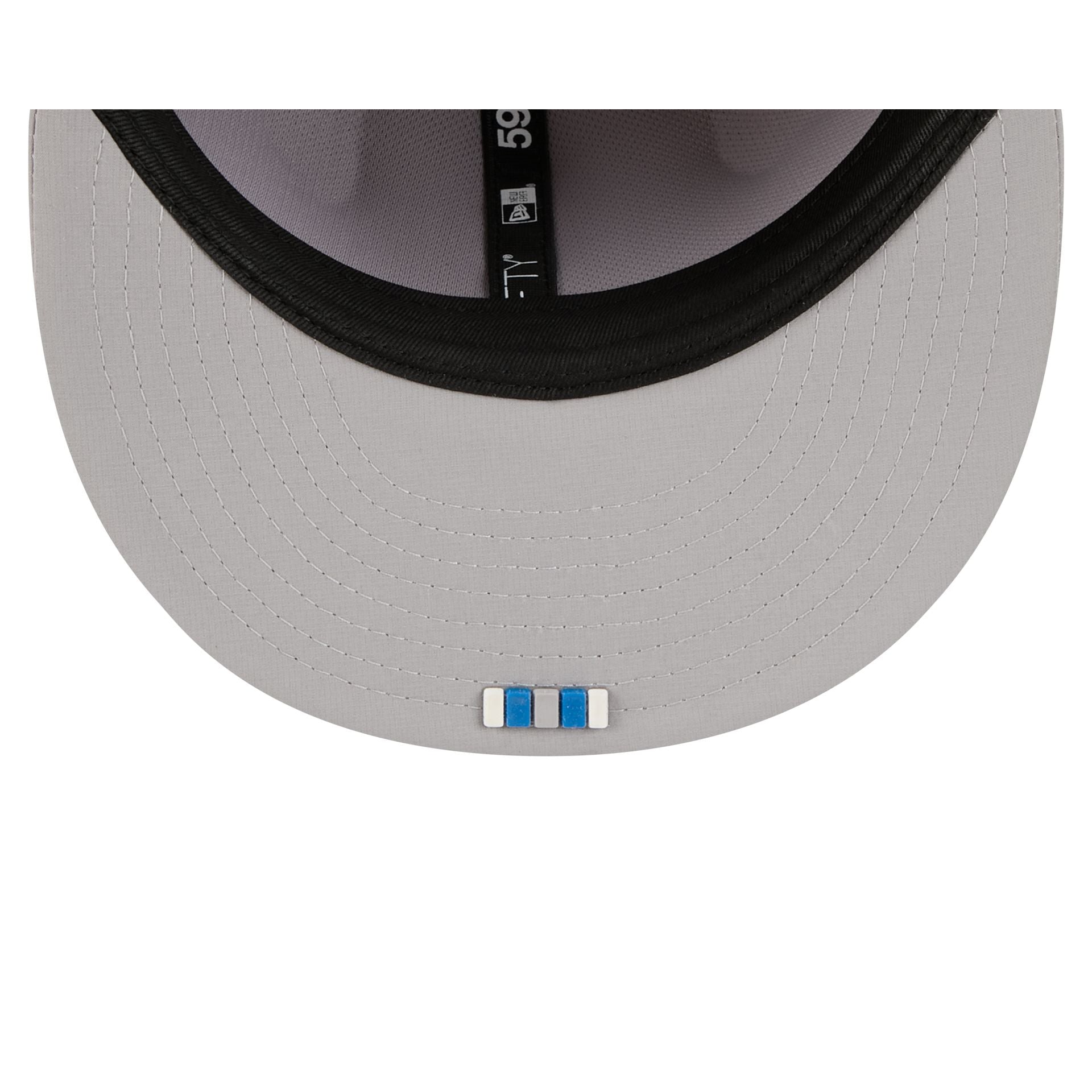 Detroit Lions 2025 Sideline Hot Weather Gray 59FIFTY Fitted Hat