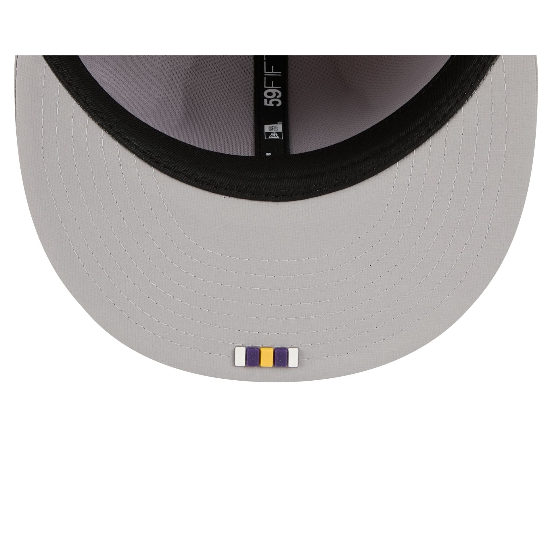 Minnesota Vikings 2025 Sideline Hot Weather Gray 59FIFTY Fitted Hat