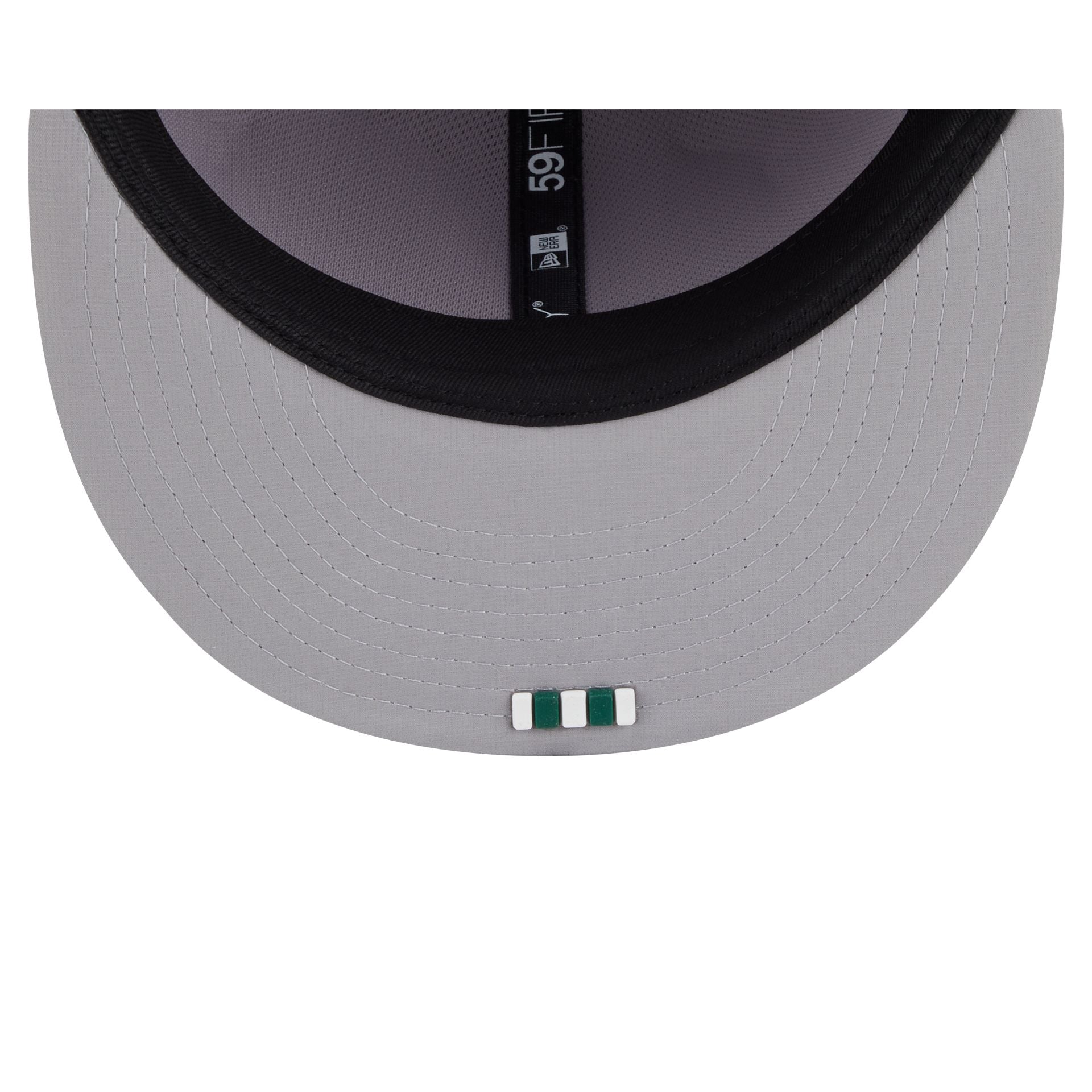 New York Jets 2025 Sideline Hot Weather Gray 59FIFTY Fitted Hat