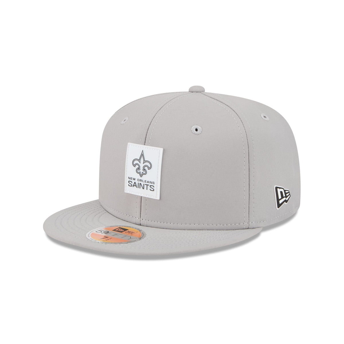 New Orleans Saints 2025 Sideline Hot Weather Gray 59FIFTY Fitted Hat