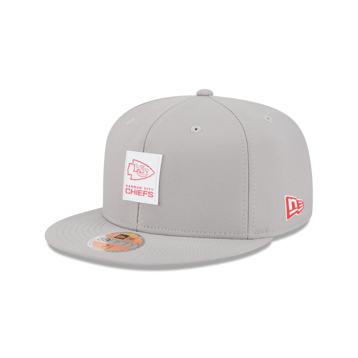 Kansas City Chiefs 2025 Sideline Hot Weather Gray 59FIFTY Fitted Hat
