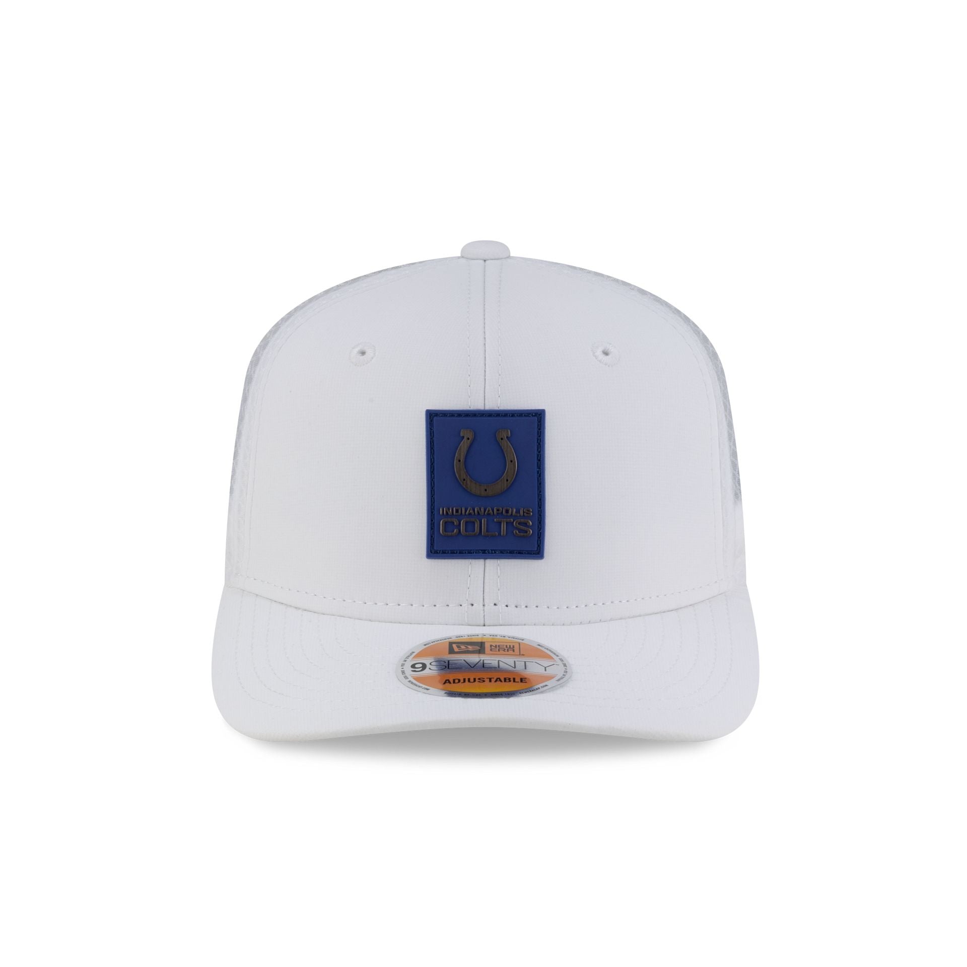Indianapolis Colts 2025 Sideline Hot Weather White 9SEVENTY Trucker Hat
